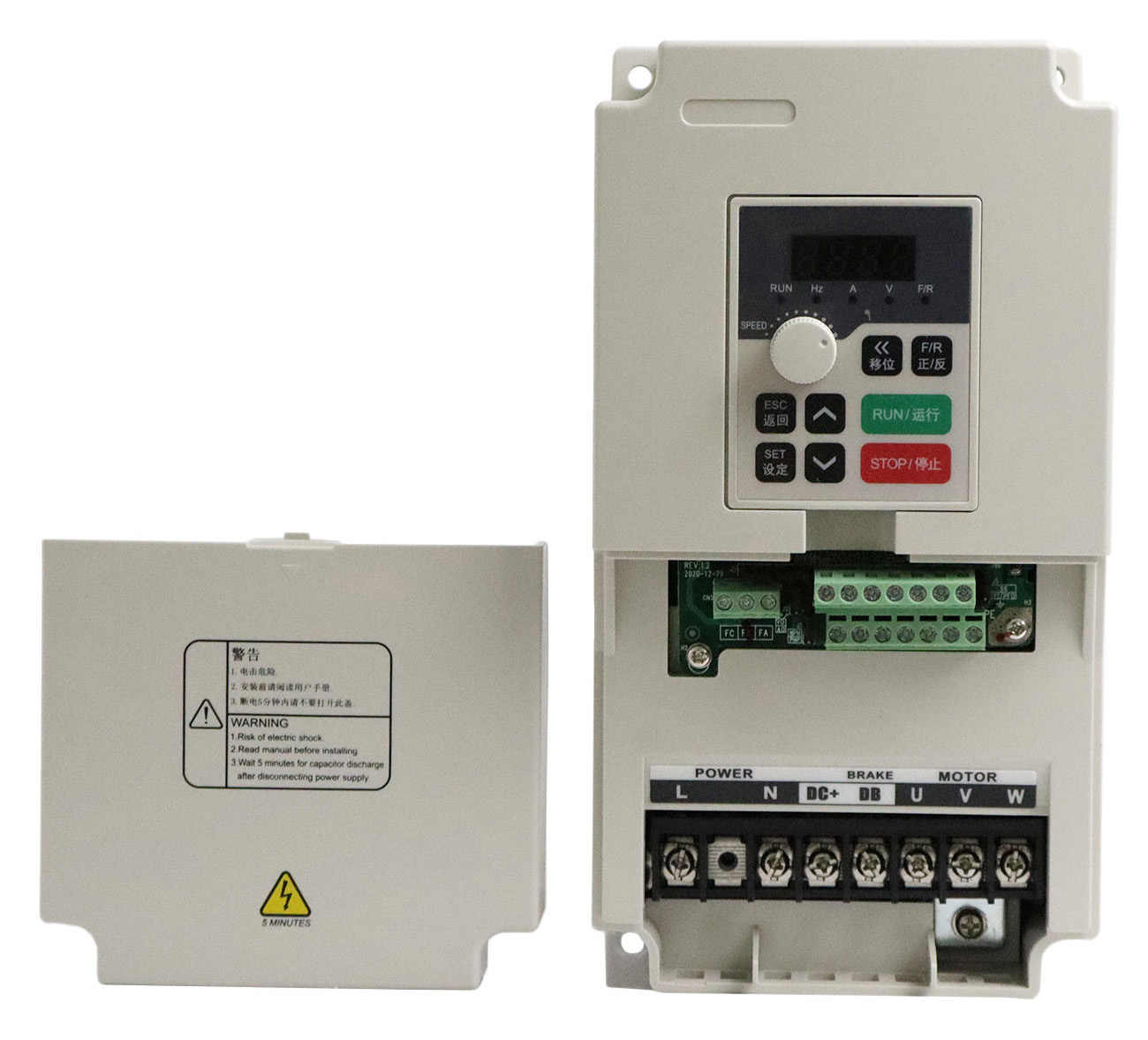 5HP 3.7KW VFD Spindle Drives Variable Frequency Drive H100-3.7S2/H100-3.7T4 220V/380V